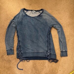 Pam & Gela Denim Blue Top